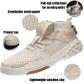 Mesh hoge hak sneakers voor heren